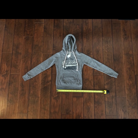 NWT - Campus Crew Hoodie, Gray, Size XS - Picture 4 of 4